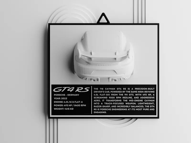 Escultura de Galería: Edición Porsche GT4RS