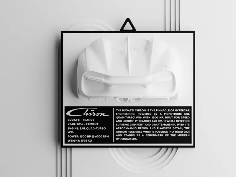 Escultura de Galería: Edición Bugatti Chiron