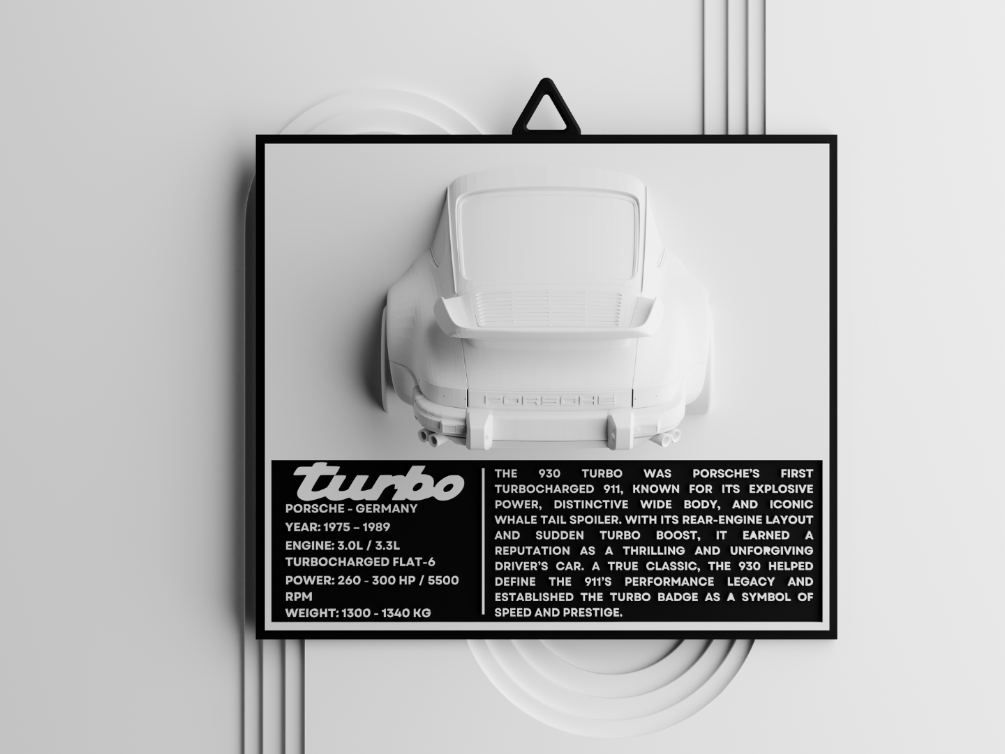 Escultura de Galería: Edición Porsche 911 Turbo (930)